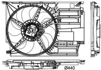 MAHLE CFF405000P - Ventilador, refrigeración del motor - BEHR *** PREMIUM LINE ***