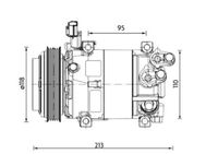 MAHLE ACP 1468 000P - Compresor, aire acondicionado