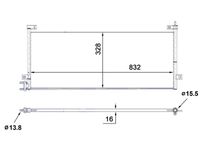 MAHLE AC884000S - Condensador, aire acondicionado - BEHR