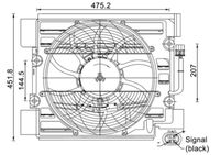 MAHLE ACF24000S - Ventilador, condensador del aire acondicionado - BEHR