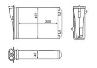 MAHLE AH 274 000S - Radiador de calefacción