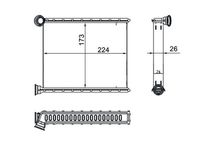 MAHLE AH270000S - Radiador de calefacción - BEHR