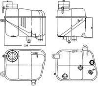 MAHLE CRT 120 000S - Depósito compensación, refrigerante