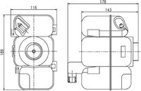 MAHLE CRT206000S - Depósito compensación, refrigerante - BEHR