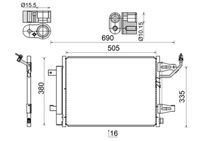 MAHLE AC509000S - Condensador, aire acondicionado - BEHR