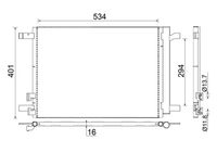 MAHLE AC772000S - Tipo radiador: Tubos refrigerantes paralelo<br>Longitud de red [mm]: 545<br>Ancho de red [mm]: 390<br>Profundidad de red [mm]: 16<br>Ø entrada [mm]: 14<br>Ø salida [mm]: 11,7<br>Artículo complementario / información complementaria 2: con secador<br>Ancho de embalaje [cm]: 11,00<br>Peso neto [g]: 2242<br>h embalaje [cm]: 60,00<br>long. de embalaje [cm]: 84,0<br>