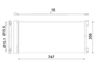 MAHLE AC925000S - Tipo radiador: Tubos refrigerantes paralelo<br>Longitud de red [mm]: 750<br>Ancho de red [mm]: 364<br>Profundidad de red [mm]: 16<br>Ø entrada [mm]: 10<br>Ø salida [mm]: 15<br>Artículo complementario / información complementaria 2: con secador<br>Artículo complementario/Información complementaria: sin junta<br>Fabricante: MAHLE<br>Ancho de embalaje [cm]: 10,80<br>Peso neto [g]: 2512<br>h embalaje [cm]: 42,70<br>long. de embalaje [cm]: 93,8<br>