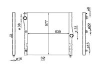 MAHLE CR1903000S - Radiador, refrigeración del motor - BEHR