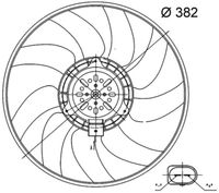 MAHLE CFF32000S - Ventilador, refrigeración del motor - BEHR