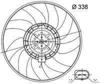 MAHLE CFF33000S - Ventilador, refrigeración del motor - BEHR