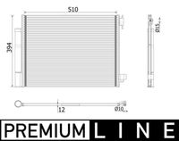 MAHLE AC 73 000P - Condensador, aire acondicionado