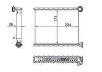 MAHLE AH269000S - Radiador de calefacción - BEHR