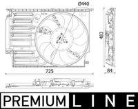 MAHLE CFF547000P - Ventilador, refrigeración del motor - BEHR *** PREMIUM LINE ***