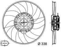 MAHLE CFF313000S - Ventilador, refrigeración del motor - BEHR