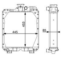 MAHLE CR 108 000S - Radiador, refrigeración del motor