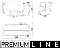 MAHLE CRT 97 000P - Depósito compensación, refrigerante