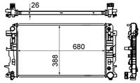 MAHLE CR62000S - Radiador, refrigeración del motor - BEHR