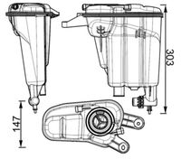 MAHLE CRT95000S - Depósito compensación, refrigerante - BEHR