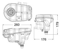 MAHLE CRT60000S - Depósito compensación, refrigerante - BEHR