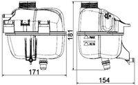 MAHLE CRT87001S - Depósito compensación, refrigerante - BEHR