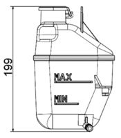 MAHLE CRT88001S - Depósito compensación, refrigerante - BEHR