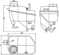 MAHLE CRT202000S - Depósito compensación, refrigerante - BEHR