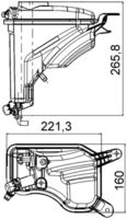 MAHLE CRT207000S - Depósito compensación, refrigerante - BEHR