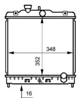 MAHLE CR194000S - Radiador, refrigeración del motor - BEHR