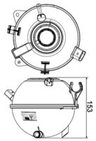 MAHLE CRT19000S - Número de conexiones: 2<br>Artículo complementario/Información complementaria: con sensor de nivel de refrigerante<br>Artículo complementario / información complementaria 2: sin tapa<br>Peso [kg]: 0,319<br>