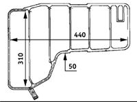 MAHLE CRT38000S - Depósito compensación, refrigerante - BEHR