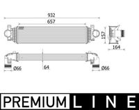 MAHLE CI549000P - Radiador de aire de admisión - BEHR *** PREMIUM LINE ***