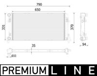 MAHLE CR2222000P - Radiador, refrigeración del motor - BEHR *** PREMIUM LINE ***