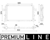 MAHLE CR2231000P - Radiador, refrigeración del motor - BEHR *** PREMIUM LINE ***