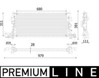 MAHLE CR2251000P - Radiador, refrigeración del motor - BEHR *** PREMIUM LINE ***