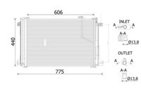 MAHLE AC786000S - Tipo radiador: Tubos refrigerantes paralelo<br>Longitud de red [mm]: 624<br>Ancho de red [mm]: 435<br>Profundidad de red [mm]: 16<br>Artículo complementario / información complementaria 2: con secador<br>Artículo complementario / información complementaria 2: sin presostato<br>Ancho de embalaje [cm]: 12,00<br>Peso neto [g]: 2860<br>h embalaje [cm]: 61,50<br>long. de embalaje [cm]: 85,0<br>