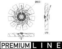 MAHLE CFF540000P - Número de alas/palas: 11<br>Peso [kg]: 14,0<br>