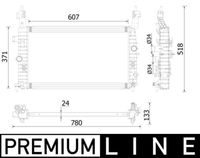 MAHLE CR2229000P - Radiador, refrigeración del motor - BEHR *** PREMIUM LINE ***