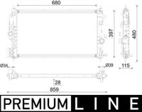 MAHLE CR1697000P - Radiador, refrigeración del motor - BEHR *** PREMIUM LINE ***