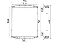 MAHLE CR2584000S - Radiador, refrigeración del motor - BEHR