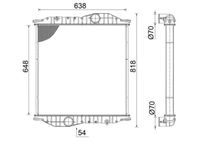 MAHLE CR2586000S - Radiador, refrigeración del motor - BEHR