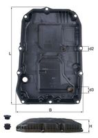 MAHLE HX196KIT - Cárter de aceite, caja automática