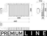 MAHLE AE191000P - Evaporador, aire acondicionado - BEHR *** PREMIUM LINE ***