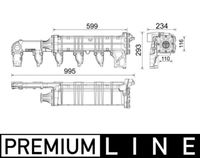 MAHLE CE37000P - Elemento enfriador, reciclaje gases escape - BEHR *** PREMIUM LINE ***