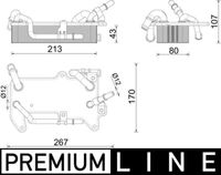 MAHLE CLC284000P - Radiador de aceite, transmisión automática - BEHR *** PREMIUM LINE ***