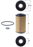 MAHLE OX153D4 - Filtro de aceite