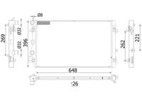 MAHLE CR2425000S - Tipo radiador: Aletas refrigeración soldadas<br>Calefacción / Refrigeración: para vehículos con radiador de alto rendimiento<br>Longitud de red [mm]: 648<br>Ancho de red [mm]: 339<br>Profundidad de red [mm]: 24<br>Material depósitos de agua (radiador): Plástico<br>Material aletas refrigeradoras: Aluminio<br>Diámetro 1 [mm]: 26<br>Diámetro 2 [mm]: 26<br>Fabricante: produced by MAHLE<br>Clase de caja de cambios: Caja de cambios manual<br>Ancho de embalaje [cm]: 12,00<br>Peso neto [g]: 2287<br>h embalaje [cm]: 61,50<br>long. de embalaje [cm]: 85,0<br>