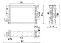 MAHLE CR 2634 000P - Radiador, refrigeración del motor