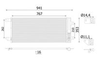 MAHLE AC1133000S - Condensador, aire acondicionado - BEHR