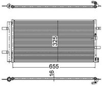 MAHLE AC2000S - Condensador, aire acondicionado - BEHR