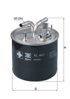 MAHLE KL447 - Filtro combustible